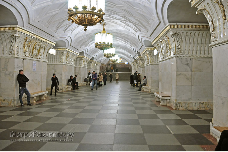 Станция "Проспект Мира"  Станционный зал.